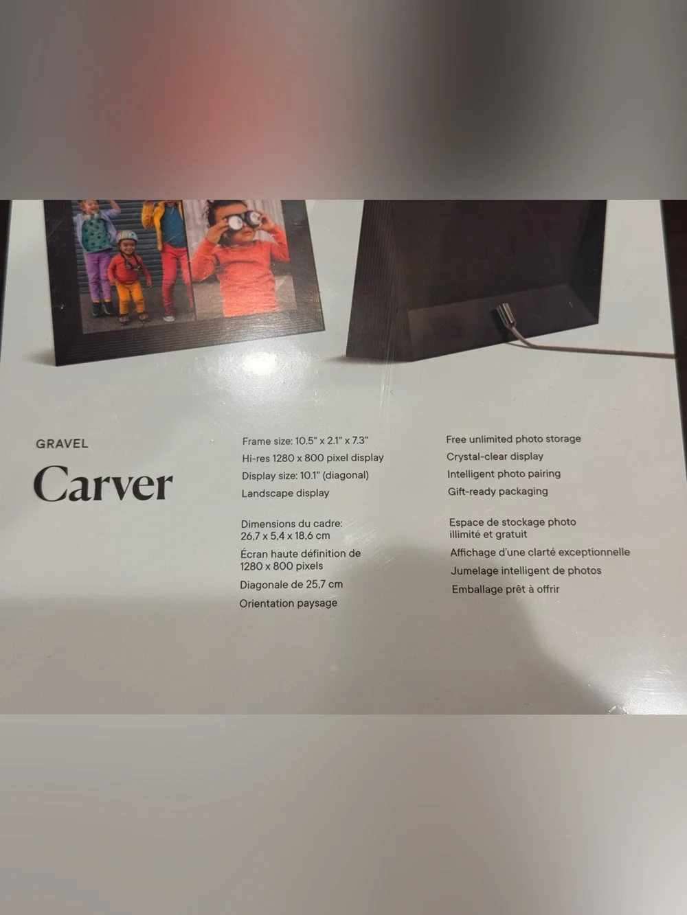 Aura Carver Digital Photo Frame | New in Box